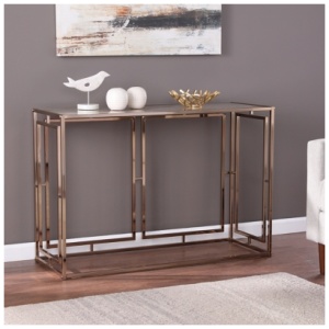 SEI Simondley Console Table, Champagne/Gold