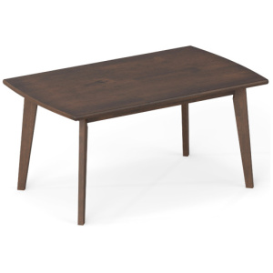 Solid Wood Modern Coffee Table with Tapered Legs-Walnut
