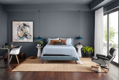 TEMPUR-Rayon from Bamboo Sheet Set- Queen, Sleepy Blue