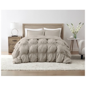 Truly Soft Cloud Puffer 3-Piece King Comforter Set, Beige