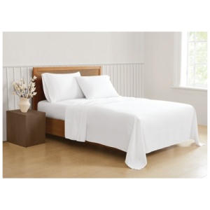 Truly Soft Sustainable 3-Piece King Sheet Set, White