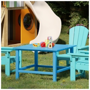 Westin Furniture Laguna Kids Outdoor Dining Table, Pacific Blue