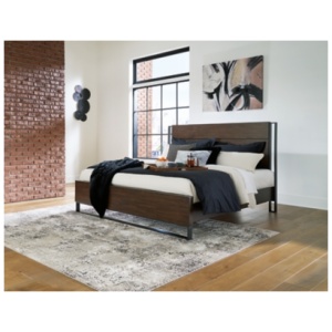 Zumbado California King Panel Bed, Brown