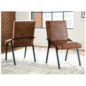 Zumbado Dining Chair Leather, Brown/Black