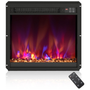 18/23/26 Inch 1500W Electric Fireplace Insert with Remote Control-18 inches
