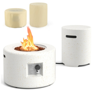 40, 000 BTU Fire Pit Table Set with Hideaway Tank Holder