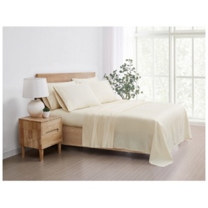 5th Avenue Lux 3-Piece California King Sheet Set, Cream