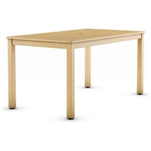 Amazonia Outdoor Rectangular Dining Table, Light Brown