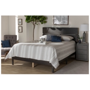 Anthony Panel Bed, Gray