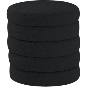 Aphia Boucle Fabric Ottoman/Stool