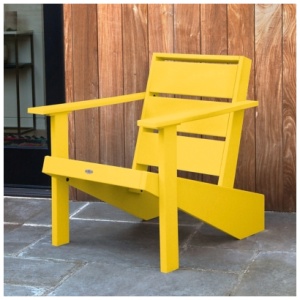Bahia Verde Haven Outdoor Adirondack Chair, Sunbeam Yellow
