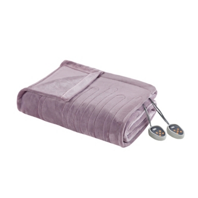 Beautyrest® Heated Plush Queen Blanket, Lavender