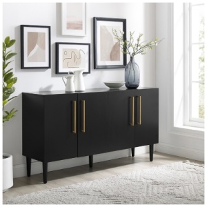 Crosley Furniture Everett Sideboard, Matte Black
