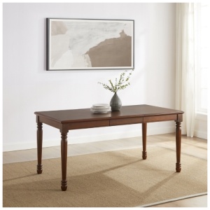 Crosley Furniture Shelby Extendable Dining Table, Dark Cherry
