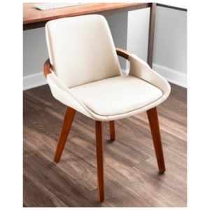 Damato Dining Chair Leather, Yellow/Beige