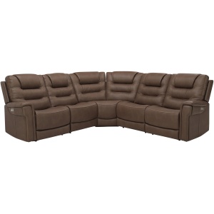 Danbury 5-pc. Power Sectional w/ Power Headrest and Lumbar Support