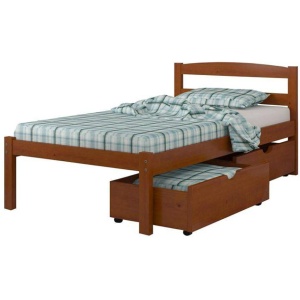 Econo Scandinavian Bed with Dual Underbed Drawers
