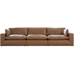 Emilia 3-pc. Leather Sectional Sofa