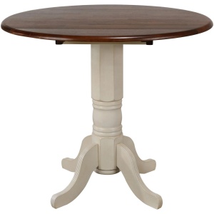 Fenway Round Drop Leaf Bar-Height Dining Table