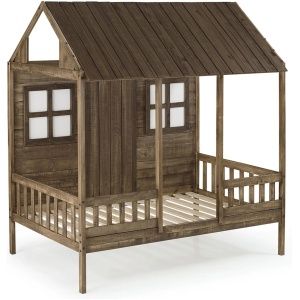 Front Porch Low Loft Bed with Dual Underbed Drawers