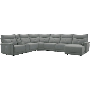 Graceland 7-pc. Sectional Sofa w/Power Headrests