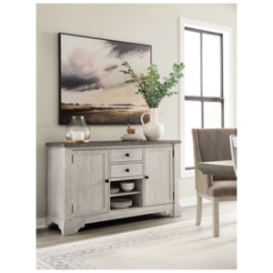 Havalance Dining Buffet, White/Gray
