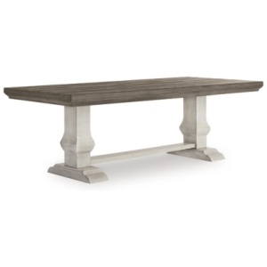 Havalance Dining Table, White/Gray