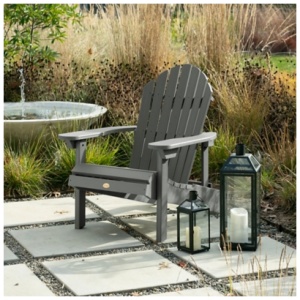 Highwood® Hamilton Outdoor Folding and Reclining Adirondack Chair, Coastal Teak