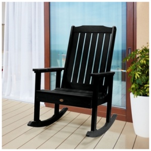 Highwood® Lehigh Outdoor Rocking Chair , Black