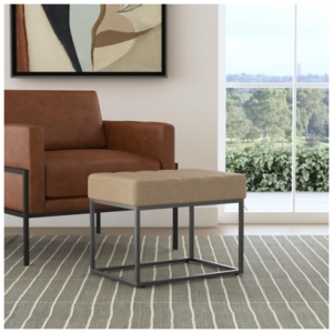 Homepop Theodore Ottoman, Tan