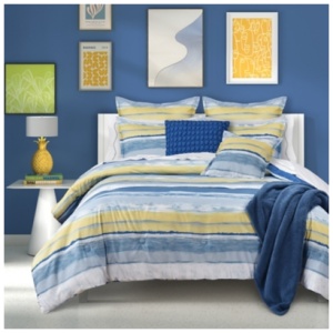 J. Queen Bold Seashore Full/Queen 3 Piece Comforter Set, Blue