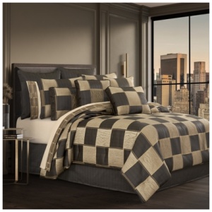 J. Queen New York Brando King 4 Piece Comforter Set, Bronze