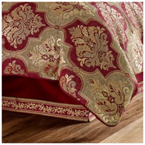 J. Queen New York Maribella Queen 4 Piece Comforter Set, Crimson