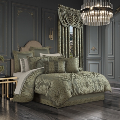 J. Queen New York Santino 4 Piece California King Comforter Set, Jade