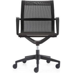 Kinetic Black Frame Office Chair with Mesh Back