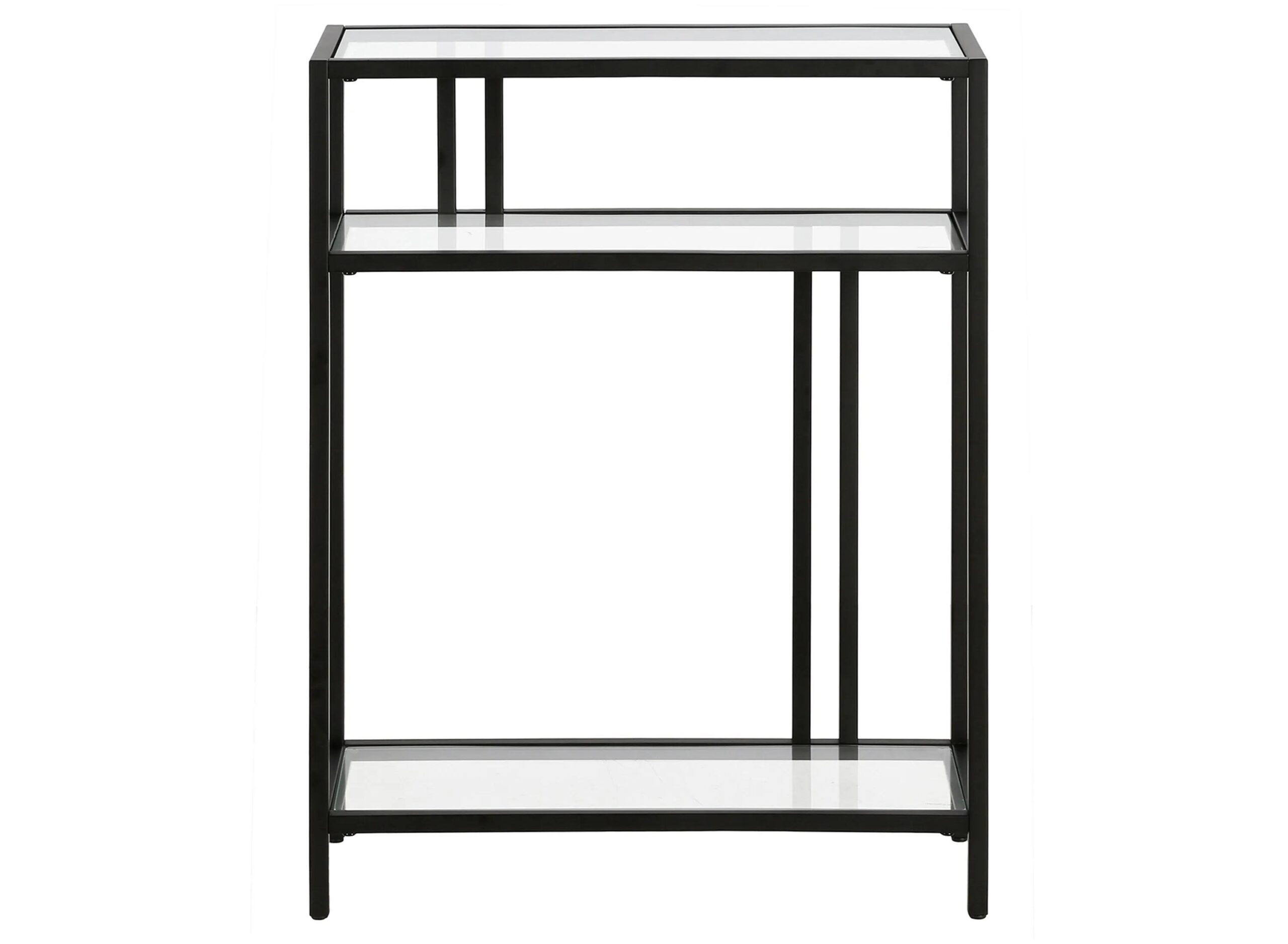 Lee 22" Console Table with Glass Shelves