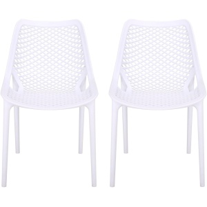Leila Outdoor Dining Chairs -Set of 2