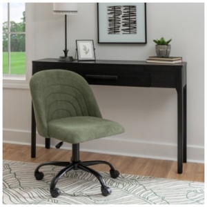 Linon Cate Home Office Desk Chair, Green