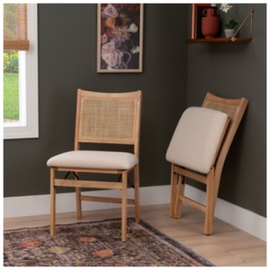 Linon Dining Chair, Natural