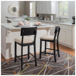 Linon Jocey Counter Stool, Black