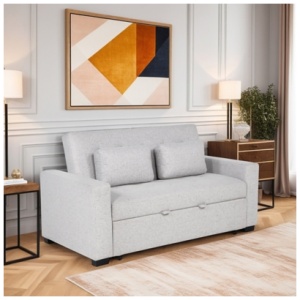 Linon Verra Full Sofa Sleeper, Gray