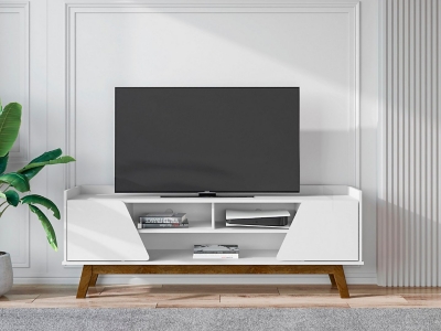 Manhattan Comfort Marcus 63" TV Stand, White