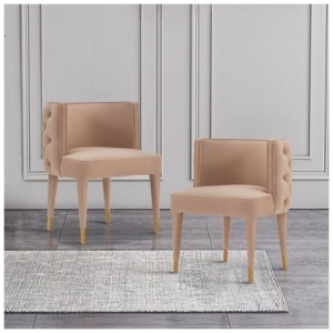 Manhattan Comfort Maya Dining Chair, Nude