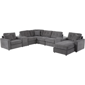 ModularOne 8-pc. Power Sectional w/ One Media Console