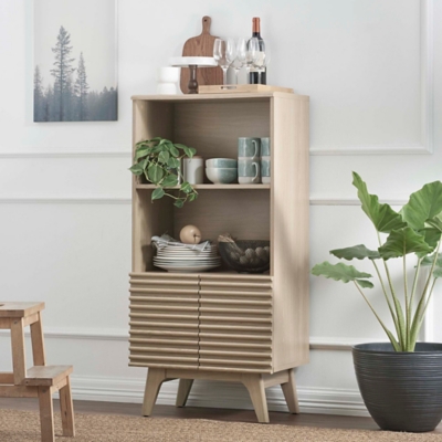 Modway Render 48" Storage Bookcase, Oak