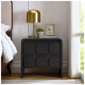 Modway Toscana 23" 2 Drawer Nightstand, Black