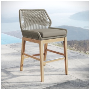Modway Wellspring Outdoor Counter Stool, Greige