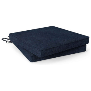 Outdoor Chair Cushion Set of 2 Waterproof Fade-Resistant Olefin Seat Cushions-Navy