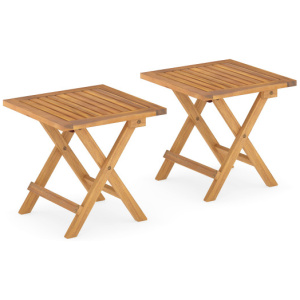 Outdoor Folding Side Table for Small Space and Garden-2