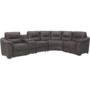 Rockland Microfiber 5-pc. Power Sectional